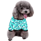 Dolphin sea pattern All Over Print Pet Dog Round Neck Fuzzy Shirt