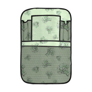 broccoli sketch pattern Car Seat Back Organizer