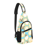 Bee honeycomb pattern All Over Print Chest Bag