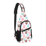 Pretzels Pattern Print Design 04 All Over Print Chest Bag