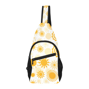 Sun design pattern All Over Print Chest Bag