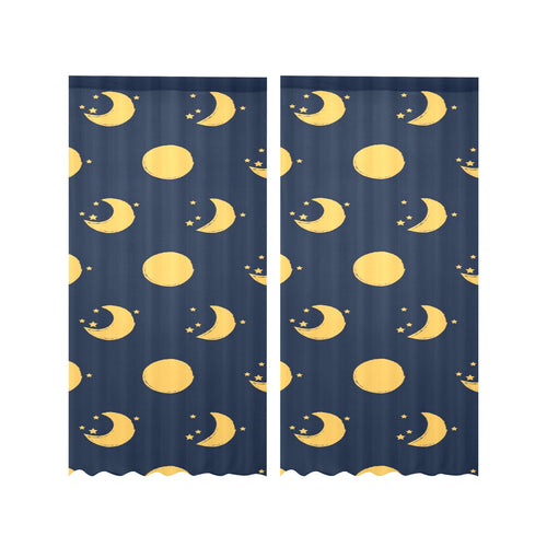 Moon star pattern Gauze Curtain