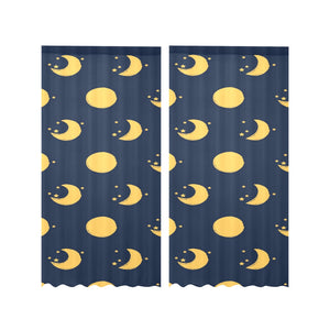 Moon star pattern Gauze Curtain