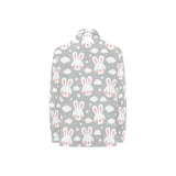 Rabbit cloud Pattern Women's Long Sleeve Polo Shirt