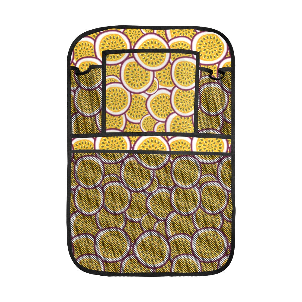 Passion fruits slice pattern Car Seat Back Organizer
