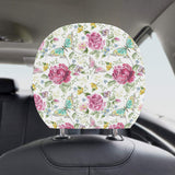 Hand drawn butterfly rose Car Headrest Cover
