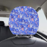 white bengal tigers pattern Car Headrest Cover