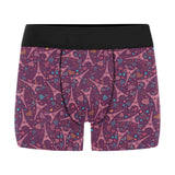 Eiffel Tower Heart Pattern Print Design 04 Men's All Over Print Boxer Briefs Men's Underwear