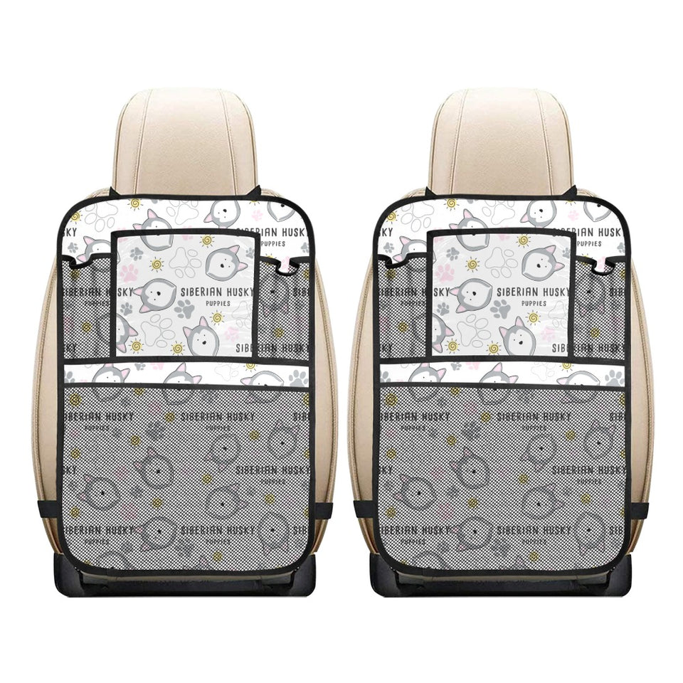 Siberian Husky design pattern Car Seat Back Organizer