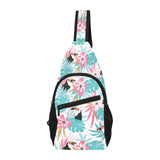 Toucan tropical flower leave pattern All Over Print Chest Bag