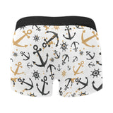Anchors Rudders pattern Men's All Over Print Boxer Briefs Men's Underwear