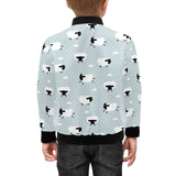 Sheep polka dot cloud pattern Kids' Boys' Girls' Bomber Jacket