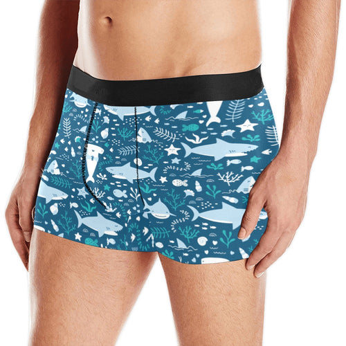 Cute shark pattern Men's All Over Print Boxer Briefs Men's Underwear