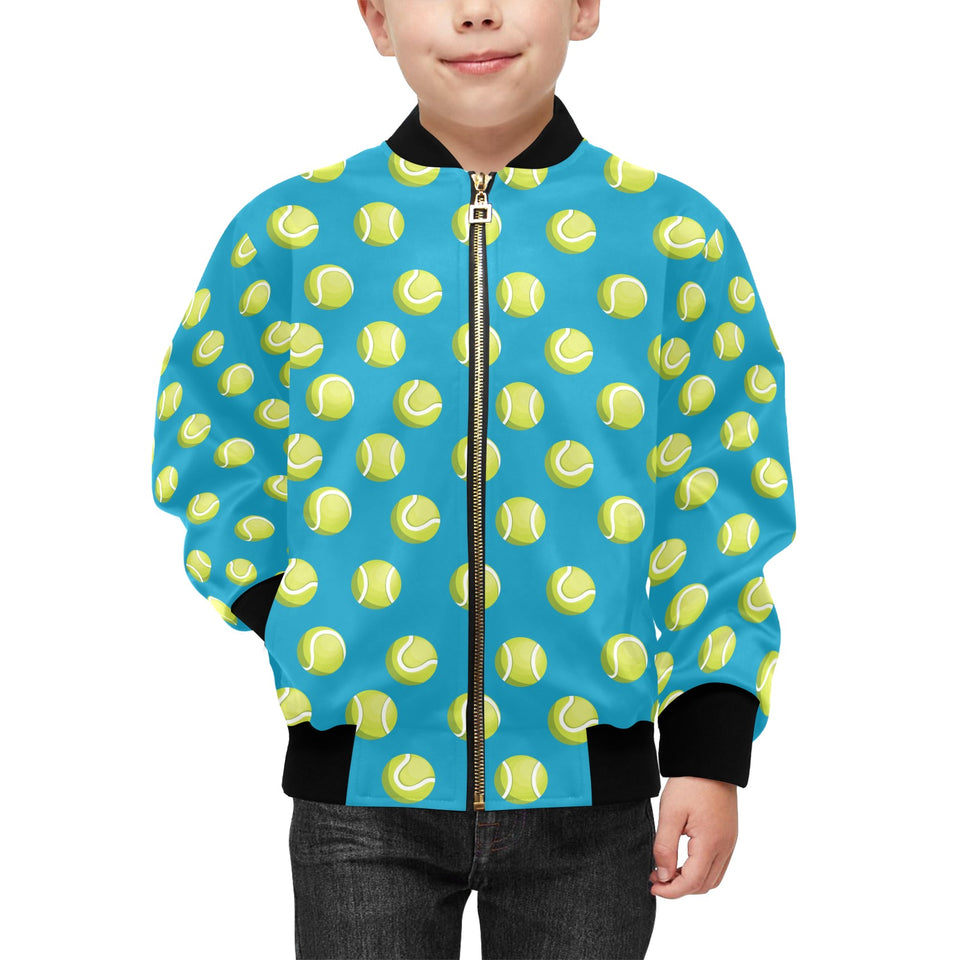 Tennis Pattern Print Design 05 Kids' Boys' Girls' Bomber Jacket