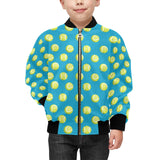 Tennis Pattern Print Design 05 Kids' Boys' Girls' Bomber Jacket
