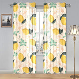 lemon flower leave pattern Gauze Curtain