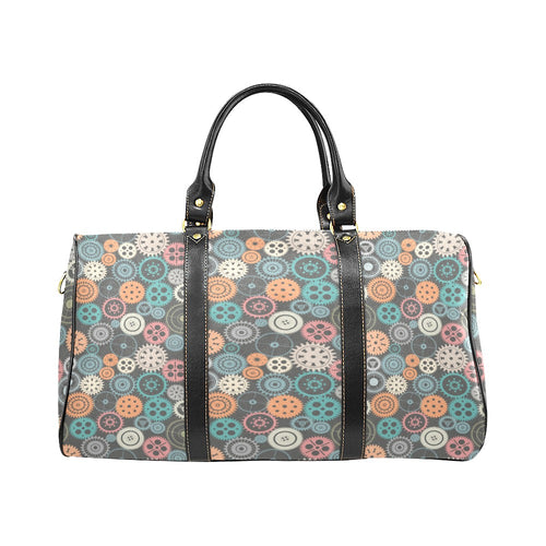 Gear Pattern Print Design 05 Travel Bag
