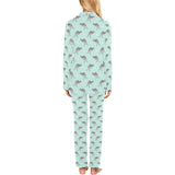 Kangaroo pattern background Women's Long Pajama Set