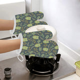 Cute owls leaves pattern Heat Resistant Oven Mitts