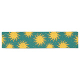 Sun green background Table Runner