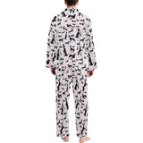 Greyhound Pattern Print Design 02 Men's Long Pajama Set