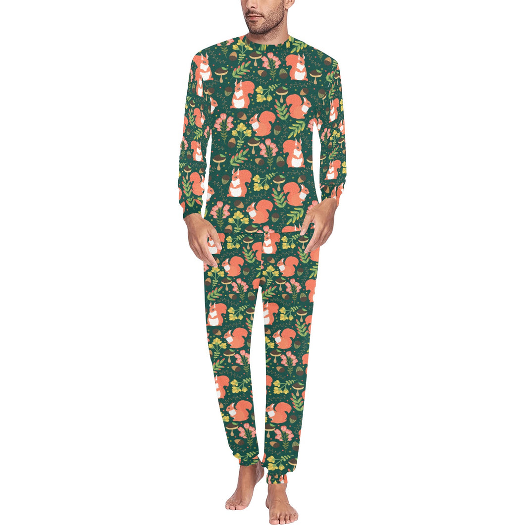 Squirrel Pattern Print Design 03 Men's All Over Print Pajama