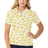 Potato Chips Pattern Print Design 02 Women's All Over Print Polo Shirt
