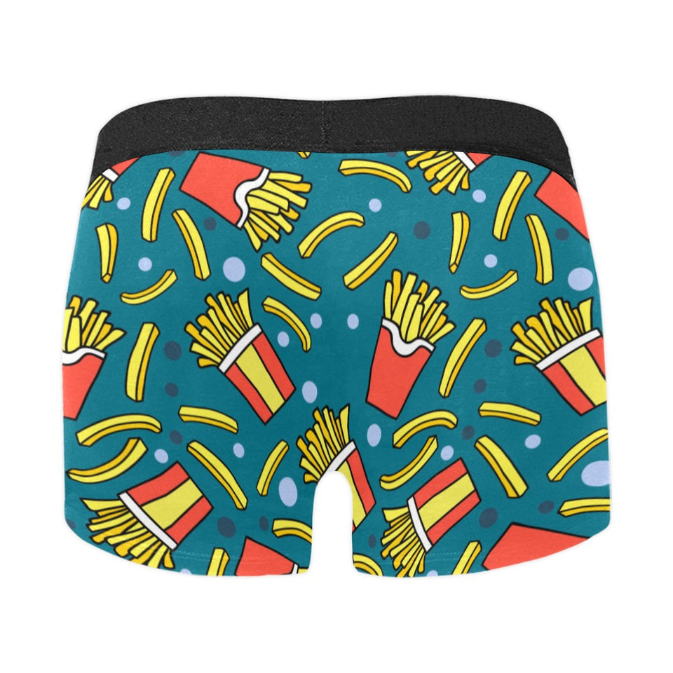French fries red paper box pattern Men's All Over Print Boxer Briefs Men's Underwear