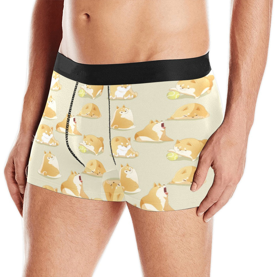Cute fat shiba inu dog pattern Men's All Over Print Boxer Briefs Men's Underwear