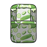 cucumber whole slices pattern Car Seat Back Organizer