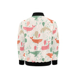 Cute whale pattern Kids' Boys' Girls' Bomber Jacket