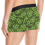 Green hop pattern Men's All Over Print Boxer Briefs Men's Underwear