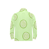 Cucumber pattern Men's Long Sleeve Polo Shirt