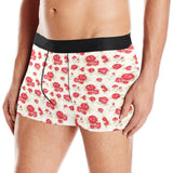 Rose Pattern Print Design 01 Men's All Over Print Boxer Briefs Men's Underwear