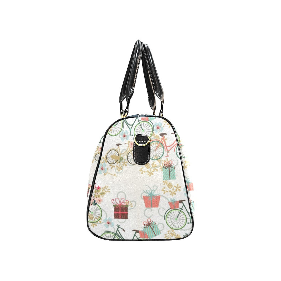 Bicycle Pattern Print Design 05 Travel Bag