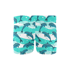 Dolphin sea pattern Men's Swimming Trunks