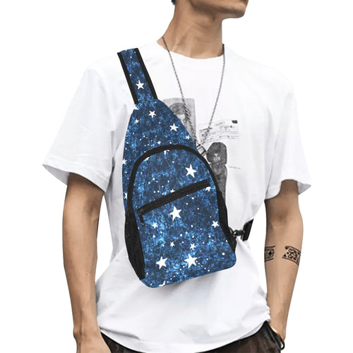 Night sky star pattern All Over Print Chest Bag