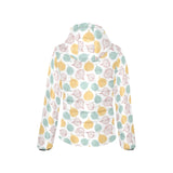 colorful onions white background Women's Padded Hooded Jacket