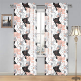 Pig Pattern Print Design 05 Gauze Curtain