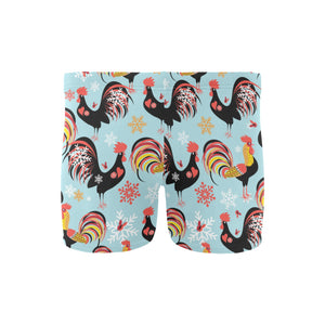 Rooster chicken cock snowfalke Men's Swimming Trunks