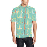 Giraffe Pattern Print Design 01 Men's All Over Print Polo Shirt