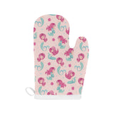 Cute little mermaid pattern Heat Resistant Oven Mitts