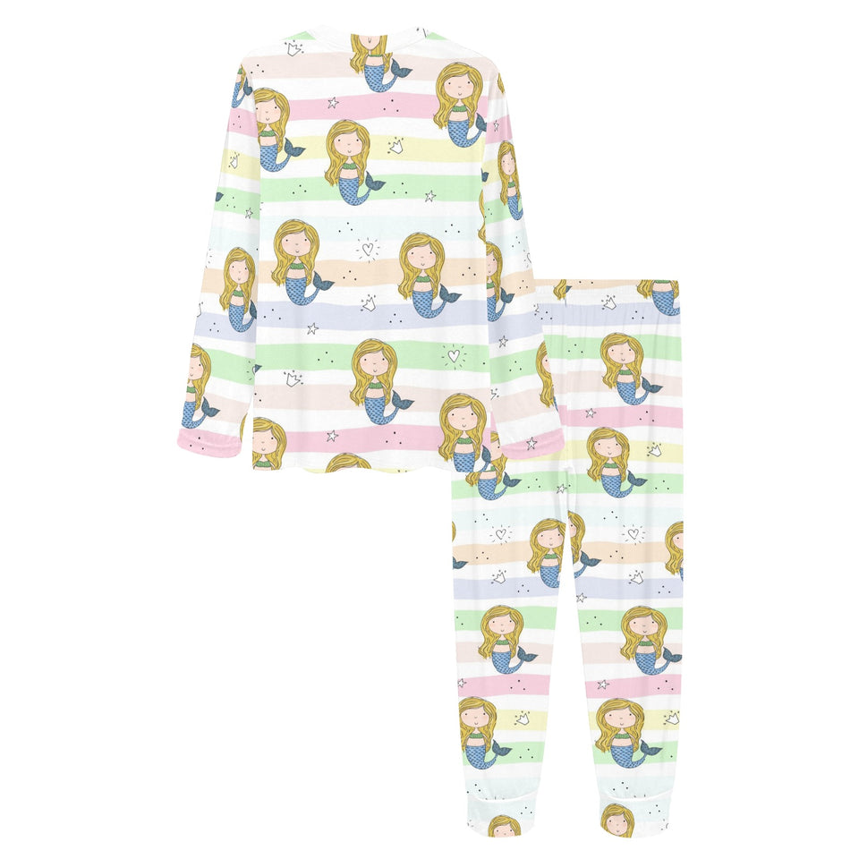 Cute hand drawn mermaid Women's All Over Print Pajama Set