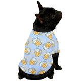 Beer pattern All Over Print Pet Dog Round Neck Fuzzy Shirt