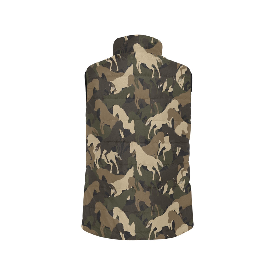 Horse Camouflage Pattern Men's Padded Vest