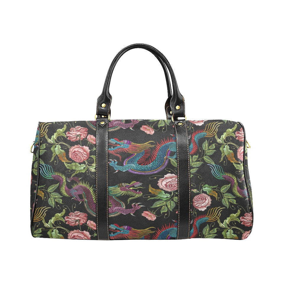 Dragons flower pattern Travel Bag
