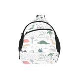 Cute cartoon dinosaurs tree pattern All Over Print Chest Bag