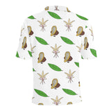 Color hand drawn cacao pattern Men's All Over Print Polo Shirt
