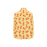 Goldfish Pattern Print Design 02 Women's Long Sleeve Polo Shirt