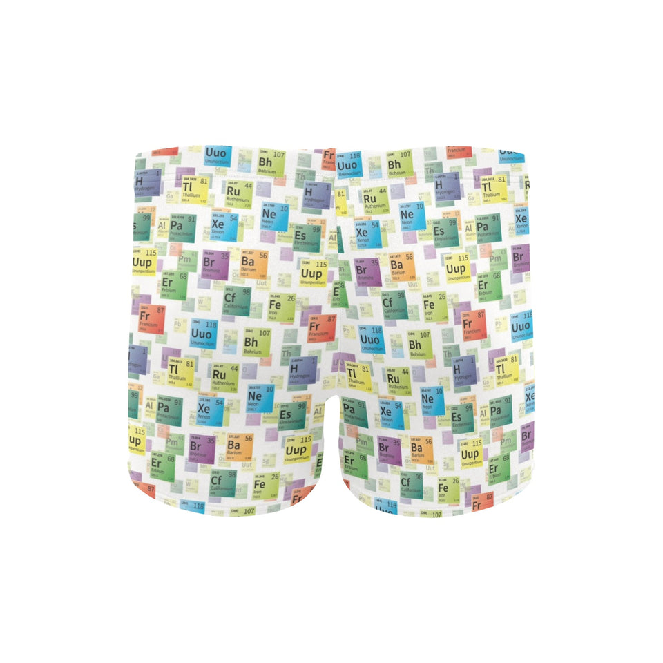 Chemistry Periodic Table Pattern Print Design 05 Men's Swimming Trunks